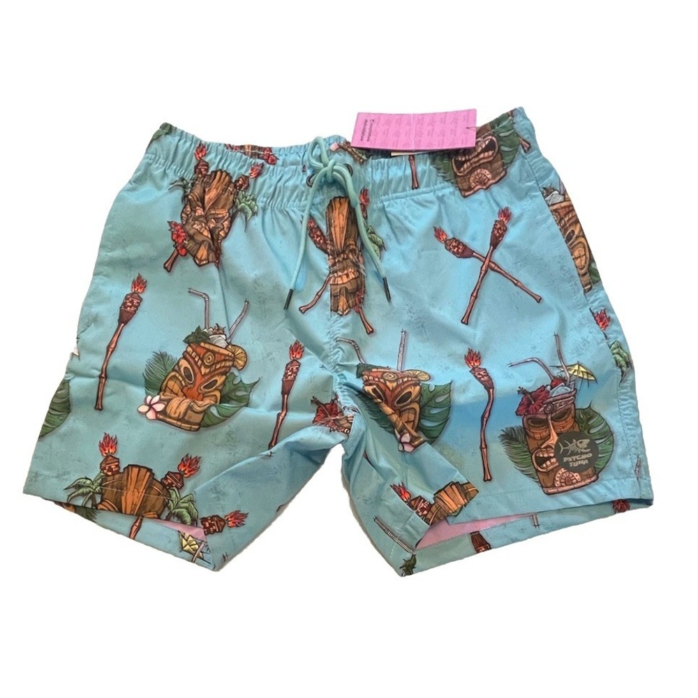 Psycho Tuna- Cocktail Party - Swim Trunks Shorts- Men's Size Small